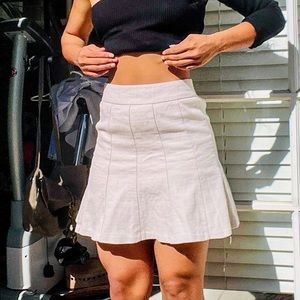 Mini Woven School Girl Skirt
